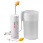 Irigator nazal Little Doctor Aquarin LD-N1 cu 3 nivele de presiune pentru copii si adulti, capacitate 900 ml, incarcare USB, alb