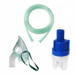 Kit accesorii universale pentru aparatele de nebulizare cu compresor RedLine RDA007 cu masca medie rotativa, furtun 2 m si kit de nebulizare