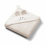 Prosop baie bambus cu gluga 100 x 100 cm Babyono bej