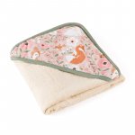 Prosop cu gluga Petite&Mars Loulou hipoalergenic 100 x 100 cm bej