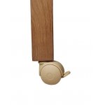 Set roți pentru patut copii Woodies bej vintage 120x60 cm