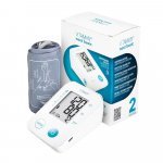 Tensiometru electronic de braț Vitammy Next Basic Alb cu mufa USB, detectare aritmie, detectie mișcarea corpului, memorare 2 utilizatori și manșetă 22-40 cm