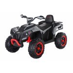 Atv electric copii Nichiduta Ultimate Race Grey 12V,roti eva,2 motoare,portbagaj cu capac,faruri led,functie swing si slow start,amortizor cu arc pe spate