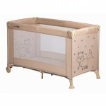 Patut pliabil pentru copii FreeON Nap Beige cu un nivel 120x60 cm