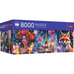 Puzzle 8000 piese Trefl Premium Plus Lumea colorată cu poster inclus