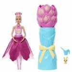Set papusa Barbie Petal Pop lalea roz și accesorii