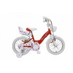 Bicicleta pentru copii Novokids SplendOr Pro Line Edition Rosu, cosulet, roti 14 inch, maxim 35 kg, cadru din otel, roti ajutatoare detasabile, ghidon reglabil pe inaltime