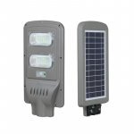 Lampa stradală led cu încărcare solară, senzor mișcare, 40w, timer, 3 moduri, telecomanda