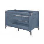 Patut pentru copii KikkaBoo So Gifted Blue cu pliere compacta, doua nivele, geanta de transport, usita laterala cu fermoar