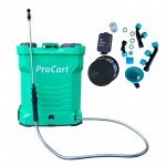 Pompa de stropit electrica premium, acumulator lithium-ion, capacitate 20 litri, autonomie 4 ore, bretele prindere cu protecție
