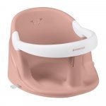 Scaun de baie pentru copii KikkaBoo Ocean Deep Blush,sistem de fixare cu ventuze,Spatar inalt si margine de protectie,recomandat de la 6 luni