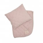 Set perna si patura din muselina pentru copii Twins Geometry bej