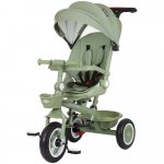 Tricicleta pentru copii Chipolino Marathon Pastel Green cu sezut rotativ, suport picioare, maner reglabil, 2 cosulete, greutate admisa 25 kg