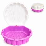 Capsulă de joacă 2-in-1 Piscină și Nisipar pentru copii, Doloni Pink/White Shell, dimensiune 79.5 x 86 x 37.7 cm