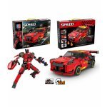 Set de construcție Transformers 2 in 1 pentru copii 335 piese