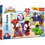 Puzzle 24 piese Trefl Spidey and his friends