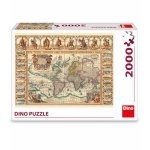 Puzzle 2000 piese Harta istorică a lumii