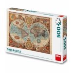 Puzzle 500 piese Harta istorică a lumii