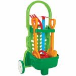 Set de grădinărit pentru copii Pilsan Garden Trolley cu cărucior și 5 accesorii