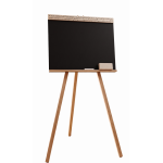 Tabla neagra mare din lemn suprafata 50cmx40cm,burete si creta incluse