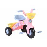 Tricicleta pentru copii, Disney Stitch Roz, recomandata pentru 1-3 ani, cos transport pe ghidon, greutate maxima admisa 25 kg