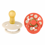 Set 2 suzete Bibs Colour Studio Collection Polka Dots tetina rotundă 6 luni+ Breeze/Cornflower — imaginea 2