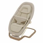 Balansoar pentru copii Maxi-Cosi Dove Pro Elegance Beige cu vibratii, tetiera reglabila, 3 pozitii de inclinare, huse detasabile, greutate admisa 15 kg