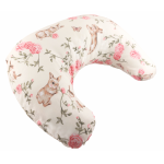 Pernă pentru alaptat Bocioland Beige Bunny cu husa detașabilă din bumbac 50x18 cm