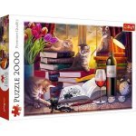 Puzzle 2000 piese Trefl Cats night