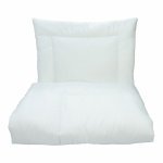 Set pilotă 135x100 cm și pernă 60x50 cm pentru copii Kerstin White, cu umplutură hipoalergenică