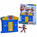 Mini set bancă cu figurina și accesorii Spidey și prietenii lui uimitori Marvel