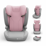 Scaun auto Kinderkraft I-Spark 2 Plus Pink, 100-150 cm, spătar detașabil, protecție laterală SPS, tetieră reglabilă