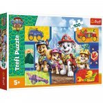 Puzzle 100 piese Trefl Patrula cățelușilor, Căței și dinozauri