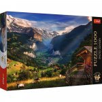 Puzzle 1000 piese Trefl Premium Plus Photo Odyssey Valea Lauterbrunnen Elvetia