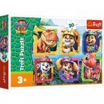 Puzzle 30 piese Trefl Patrula cățelușilor, Insula dinozaurilor