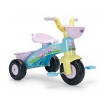 Tricicleta pentru copii Injusa Peppa Pig, cu pedale, 62x42x46 cm, greutate admisa 25 kg, 1-3 ani