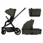 Carucior 2 in 1 pentru copii Easy Go Reva Jungle, pana la 22 kg, piese reversibile, copertina XXL, accesorii incluse