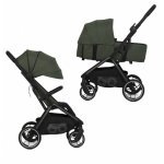 Carucior 2 in 1 pentru copii Easy Go Zoya Jungle cu pliere automata Dual Fold, pana la 22 kg, copertina XXL, pozitie de somn si spatar inalt