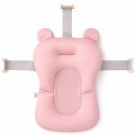 Hamac cadita pentru copii Little Mom Bear Bath cushion Pink design ergonomic cu centuri de fixare, compatibilitate universala, dimensiune, 47 x 34 x 6 cm