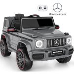 Masinuta electrica pentru copii cu licenta Mercedes Benz AMG G63 Grey cu telecomanda 2.4G, 2 motoarex35w, deschidere usi,lumini LED,suspensii, volan cu functii, pornire la buton