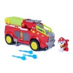 Set vehicul dino de pompieri cu figurina Marshall și accesorii Patrula cățelușilor filmul cu dinozauri