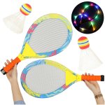 Set rachete iluminate de tenis cu minge și fluturas