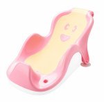 Suport anatomic pentru cadita copii Little Mom Cocoon Pink, design bionic cu inclinare de 23 de grade, fixare cu ventuze, compatibilitate universala, dimensiune 56 x 29 x 22 cm